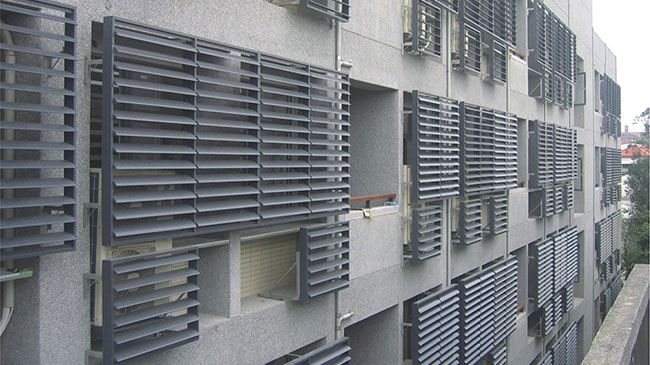 Sunshade & Acoustic Louvre for Residential Building